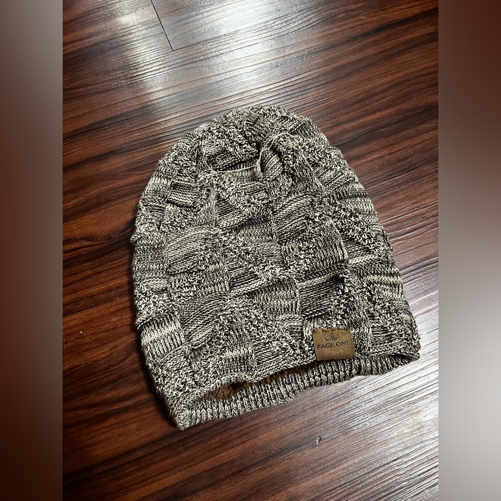 Page one brown beanie